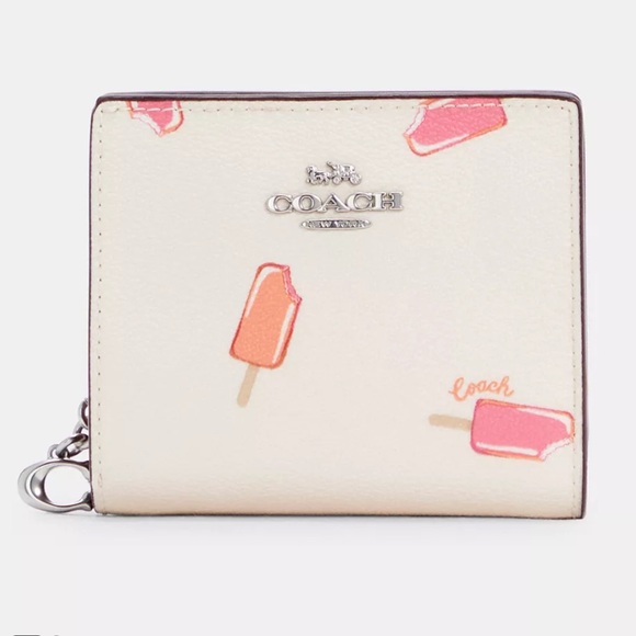 Coach Handbags - COACH Snap Wallet With Popsicle Print
